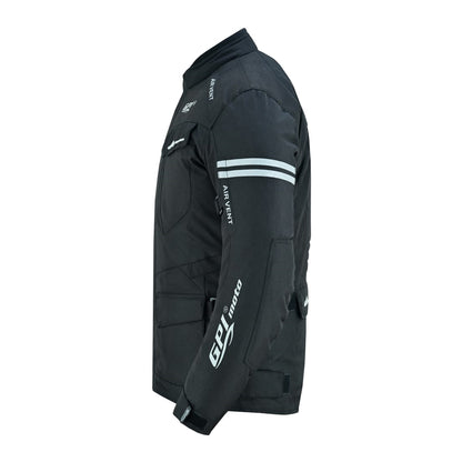 Removable Armor Water Proof Motorcycle Jackets Full Black