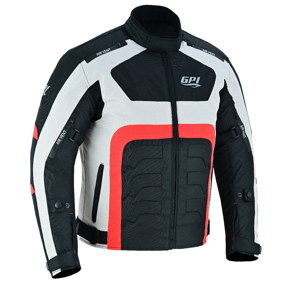 4 Pockets Water Proof Motorcycle Black/Beach/Red Jackets