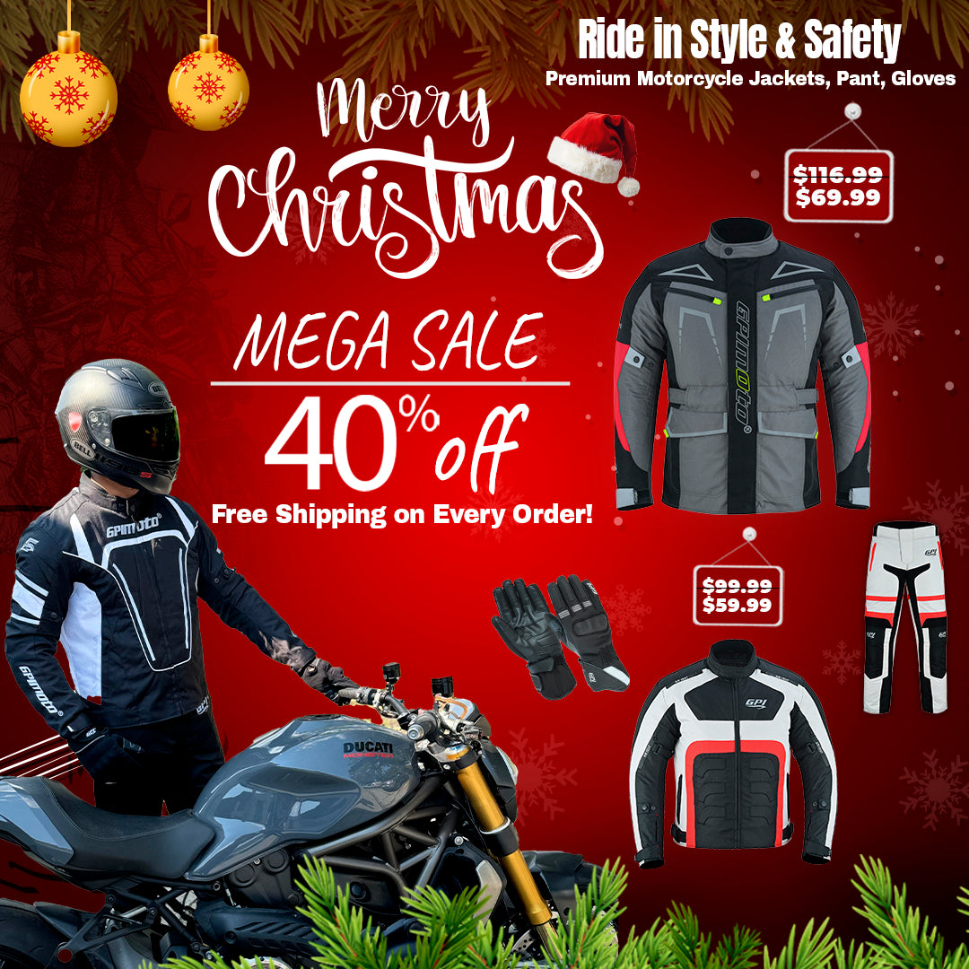 Chartimas December Sale: GPI Motorcycle Jackets, Pants, and Gloves at Unbeatable Prices