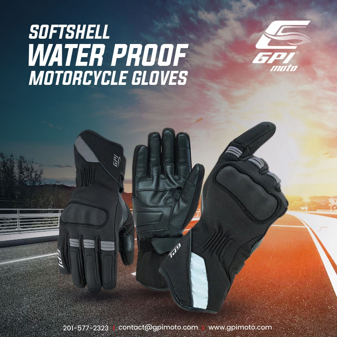 GPI Moto Softshell Waterproof Motorcycle Gloves: Essential Gear for Every Rider