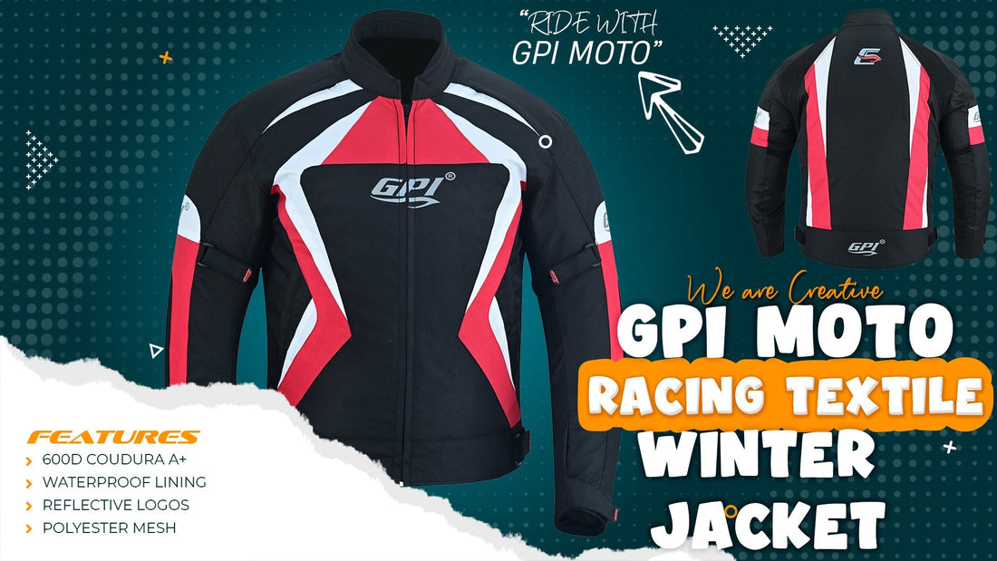 Our motorcycle jackets are crafted with 600D A+ Cordura fabric, Complete your gear with GPI Moto’s motorcycle pants.