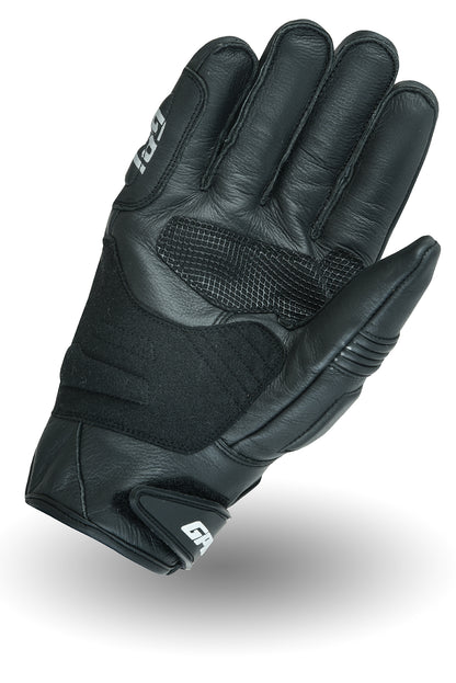 Pure Leather Motorcycle Full Black Gloves