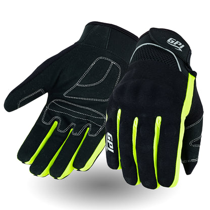 Premium Comfortable Motorcycle Flourosent/Black Gloves